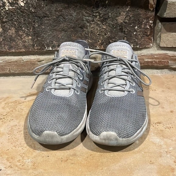 Adidas Cloudfoam QT Flex Grey Running Shoes - Picture 1 of 10